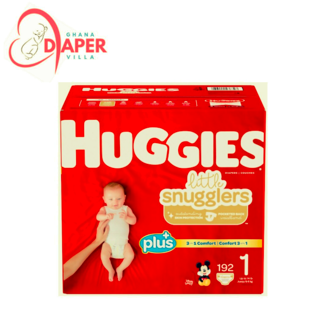  Huggies Little Snugglers Plus Diapers Size 1, 192